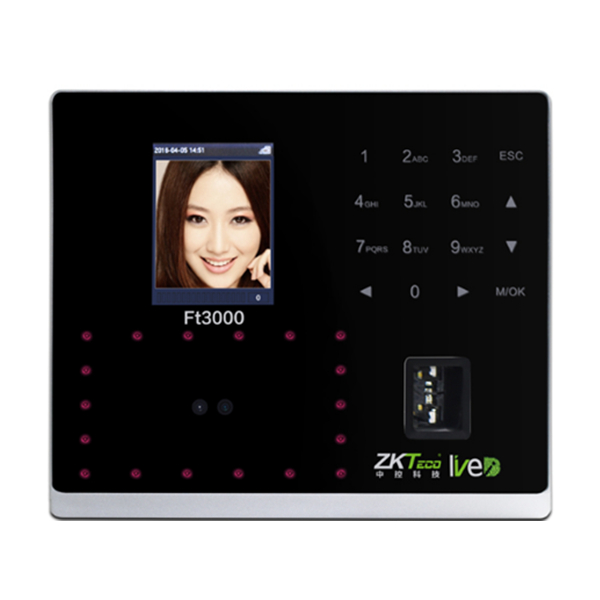 ZKTeco熵基FT3000人臉識(shí)別考勤門禁一體機(jī)